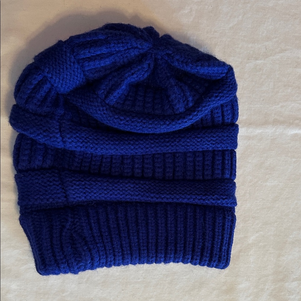 Neosan Blue Cable Knit Beanie